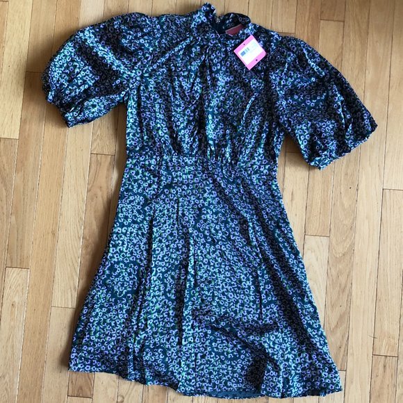 Brand New Beautiful Kate Spade Flair Flora Devoré Mini Dress - Picture 3 of 16